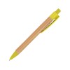 Шариковая ручка STOA с бамбуковым корпусом, желтый