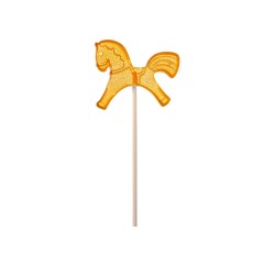 Леденец Лошадка, желтый со вкусом апельсина, 21 гр.