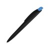 Ручка шариковая пластиковая Stream, черный/голубой