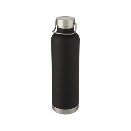 Thor, медная спортивная бутылка объемом 1 л с вакуумной изоляцией, черный