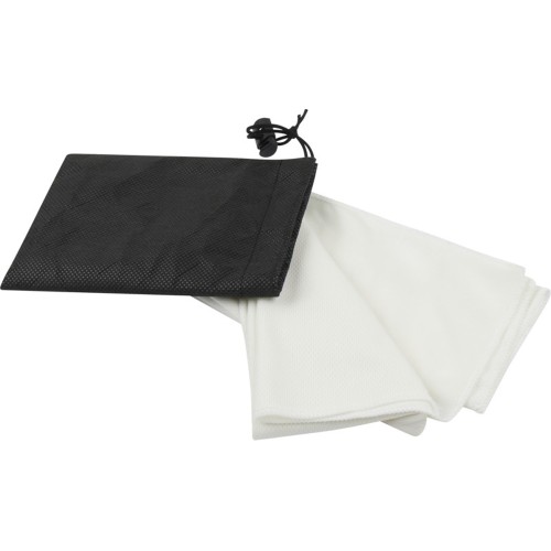 Lucas спортивное полотенце из переработанного полиэстера 30х80 см - Белый