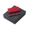 Подарочный набор c ручкой и повербанком 10000 mAh, красный Подарочный набор c ручкой и повербанком 10000 mAh, красный