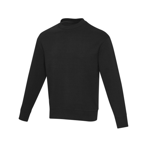 Jet унисекс Aware™ свитер с круглым вырезом из переработанных материалов - сплошной черный