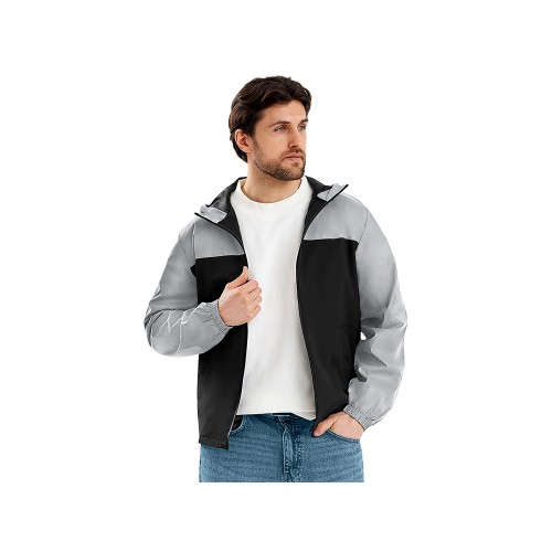 Ветровка светоотражающая Рефлектор гибрид, светоотражающий/черный