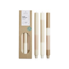 Originalhome свечи из многослойного известняка - набор из 3 штук - Белый