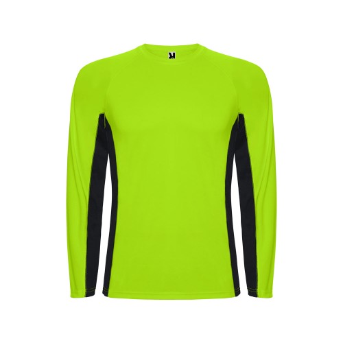 Футболка Shanghai  мужская с длинным рукавом, неоновый зеленый/черный