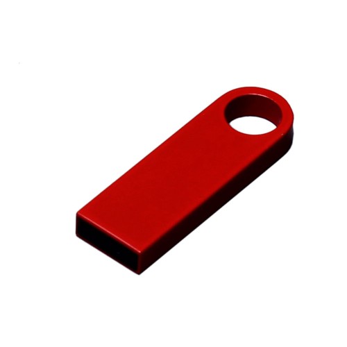 USB 3.0-флешка с мини чипом и круглым отверстием, красный