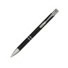 Алюминиевая шариковая кнопочная ручка Moneta, черные чернила, черный Алюминиевая шариковая кнопочная ручка Moneta, черные чернила, черный