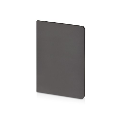 Бизнес-тетрадь А5 Pragmatic Contrast, 40 листов в клетку, серый с черным срезом