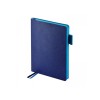 Ежедневник недатированный А5 Boston, синий (голубой обрез)