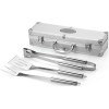 Набор для барбекю в кейсе: лопатка, щипцы, вилка Salvy Набор для барбекю в кейсе: лопатка, щипцы, вилка Salvy
