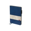 Ежедневник недатированный А5 Boston, синий (серый обрез)