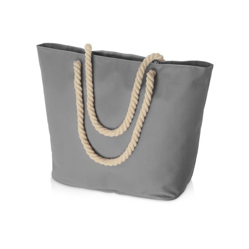 Сумка Seaside для шопинга и пляжа с широким дном, серый