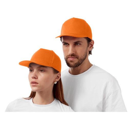Бейсболка Mix 5-ти панельная 180 гр, оранжевый
