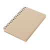 Блокнот на спирали в картонной обложке с переработанной бумагой Mania, натуральный