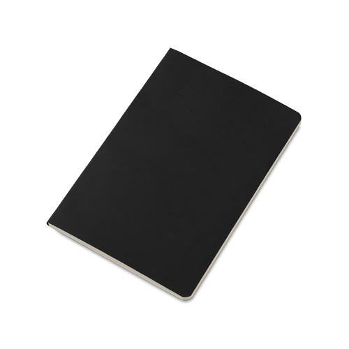 Блокнот в гибкой обложке A5 Виспи 2.0 в клетку, черный