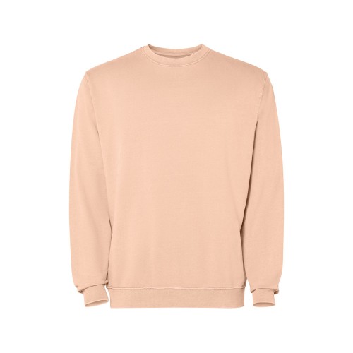Свитшот Jaya унисекс, светло-абрикосовый выстиранный