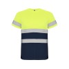 Футболка Delta мужская, нэйви/неоновый желтый