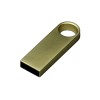 USB 3.0-флешка с мини чипом и круглым отверстием, золотистый USB 3.0-флешка с мини чипом и круглым отверстием, золотистый