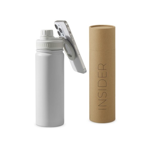 Вакуумная термобутылка с magsafe-держателем INSIDER, 600 мл, белый