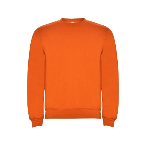 Свитшот с начесом Clasica унисекс, оранжевый