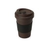 Стакан из кофе с силиконовой манжетой Latte, коричневый Стакан из кофе с силиконовой манжетой Latte, коричневый