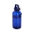 Бутылка для воды с карабином Oregon из переработанной пластмассы, 400 мл - Синий Бутылка для воды с карабином Oregon из переработанной пластмассы, 400 мл - Синий
