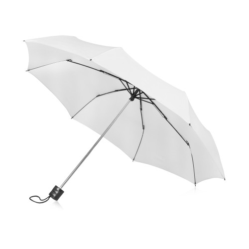 Зонт складной Columbus, механический, 3 сложения, с чехлом, белый (P)