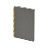 Бизнес тетрадь на гребне А5 Pragmatic, 60 листов в клетку, серый Бизнес тетрадь на гребне А5 Pragmatic, 60 листов в клетку, серый