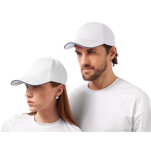 Бейсболка Cancun, белый/темно-синий