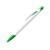 Ручка пластиковая шариковая CITIX, белый/папоротник Ручка пластиковая шариковая CITIX, белый/папоротник