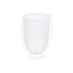 Стакан с двойными стенками, белый внутри