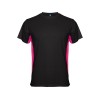 Спортивная футболка Tokyo мужская, черный/яркая фуксия