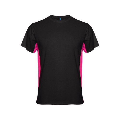 Спортивная футболка Tokyo мужская, черный/яркая фуксия
