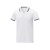 Amarago Мужское поло с коротким рукавом и контрастной отделкой, белый Amarago Мужское поло с коротким рукавом и контрастной отделкой, белый