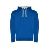 Толстовка с капюшоном Urban мужская, королевский синий/белый
