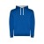 Толстовка с капюшоном Urban мужская, королевский синий/белый
