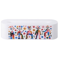 Увлажнитель с эффектом пламени Flame, белый с УФ-печатью DTF