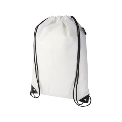 Рюкзак-мешок  на шнурке Evergreen из переработанного нетканого материала, белый