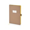Ежедневник недатированный А5 Total beige с нашивкой, бежевый Ежедневник недатированный А5 Total beige с нашивкой, бежевый