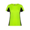 Футболка Shanghai женская, неоновый зеленый/черный