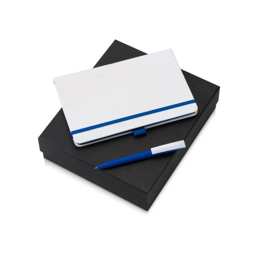 Подарочный набор Jacque 2.0. с ручкой и блокнотом, синий