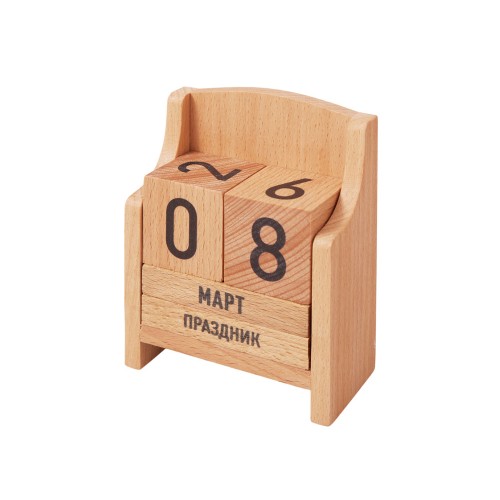 Вечный календарь из бука