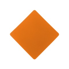 ПАТЧ РОМБ soft-touch (оранжевый) 7,6 х 7,6 см