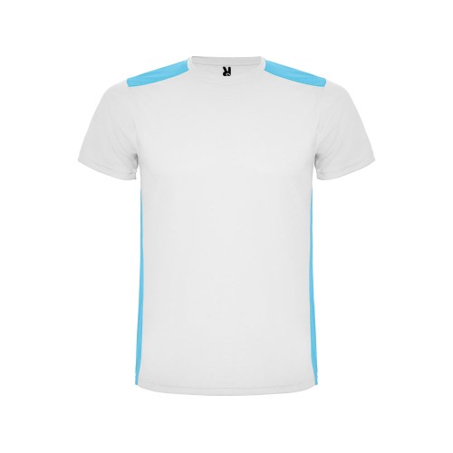 Спортивная футболка Detroit детская, белый/бирюзовый