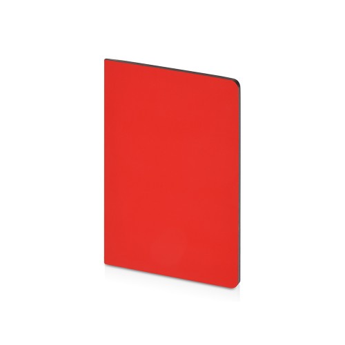 Бизнес-тетрадь А5 Pragmatic Contrast, 40 листов в клетку, красный с темно-серым срезом