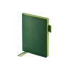 Ежедневник А5 датированный Boston 2026, зеленый с салатовым обрезом