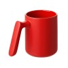 Кружка матовая с прямой ручкой Axio, 360 мл, красный