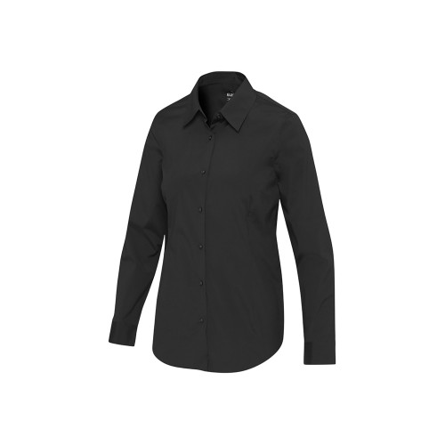 Carnelian женская рубашка из поплина - сплошной черный