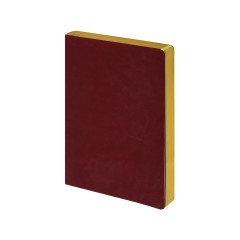 Ежедневник недатированный А5 Megapolis Nebraska Flex, бордовый с золотым обрезом